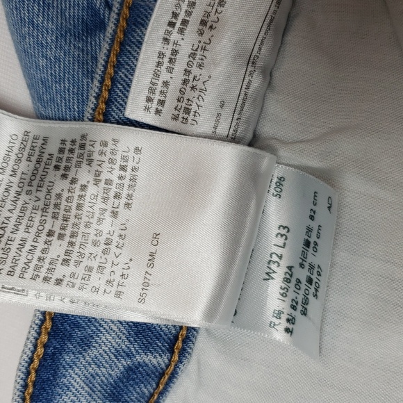 Levis Ribcage High Rise Bootcut Light Wash Button Fly sz 32 - Picture 6 of 13